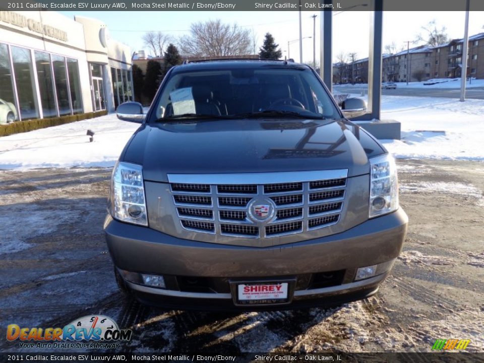 2011 Cadillac Escalade ESV Luxury AWD Mocha Steel Metallic / Ebony/Ebony Photo #2