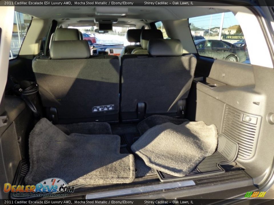 2011 Cadillac Escalade ESV Luxury AWD Mocha Steel Metallic / Ebony/Ebony Photo #9