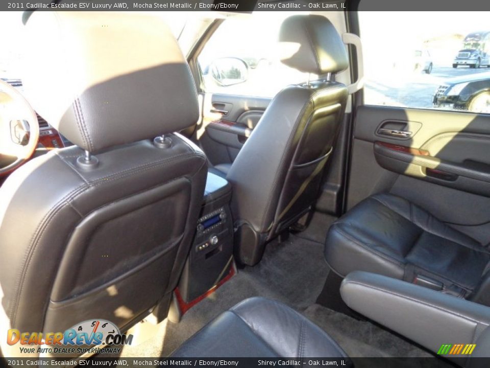 2011 Cadillac Escalade ESV Luxury AWD Mocha Steel Metallic / Ebony/Ebony Photo #11