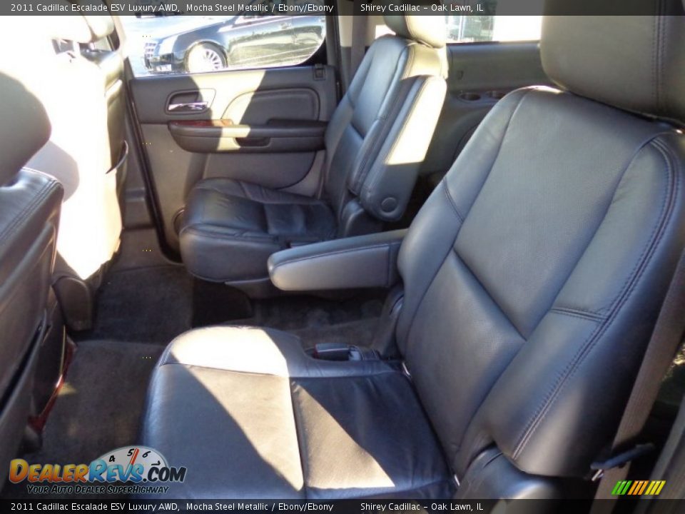 2011 Cadillac Escalade ESV Luxury AWD Mocha Steel Metallic / Ebony/Ebony Photo #12