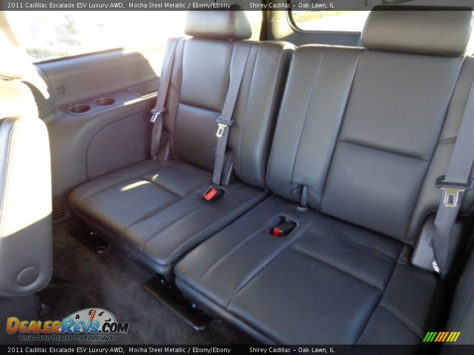 2011 Cadillac Escalade ESV Luxury AWD Mocha Steel Metallic / Ebony/Ebony Photo #13