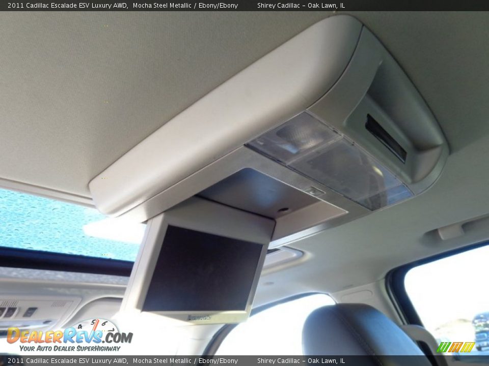 2011 Cadillac Escalade ESV Luxury AWD Mocha Steel Metallic / Ebony/Ebony Photo #14