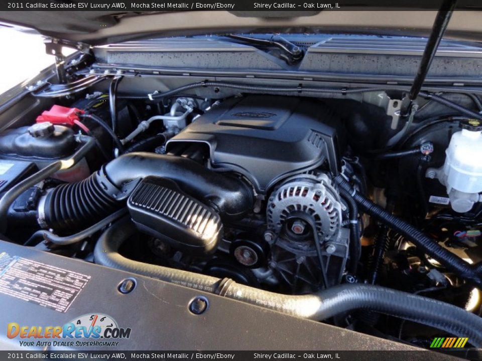2011 Cadillac Escalade ESV Luxury AWD Mocha Steel Metallic / Ebony/Ebony Photo #18