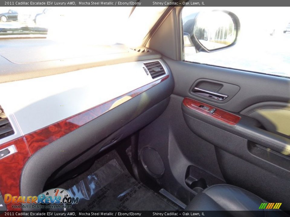 2011 Cadillac Escalade ESV Luxury AWD Mocha Steel Metallic / Ebony/Ebony Photo #21