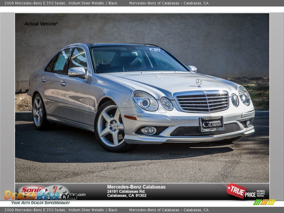 2009 Mercedes-Benz E 350 Sedan Iridium Silver Metallic / Black Photo #1