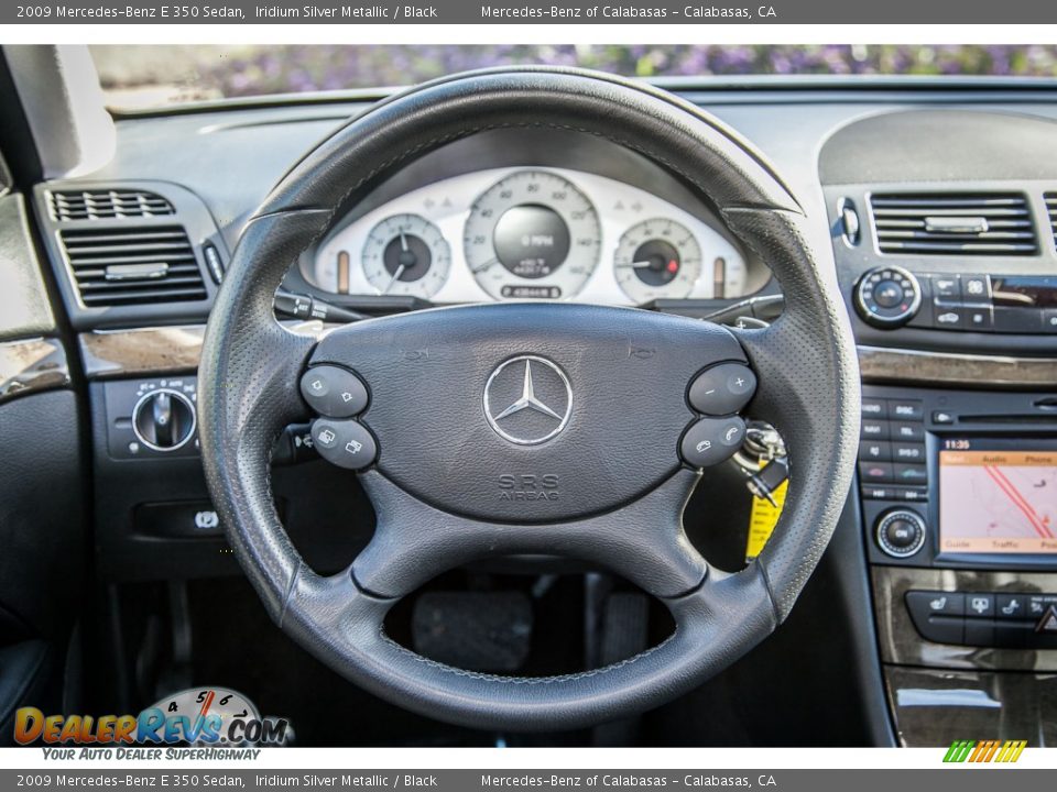 2009 Mercedes-Benz E 350 Sedan Iridium Silver Metallic / Black Photo #15