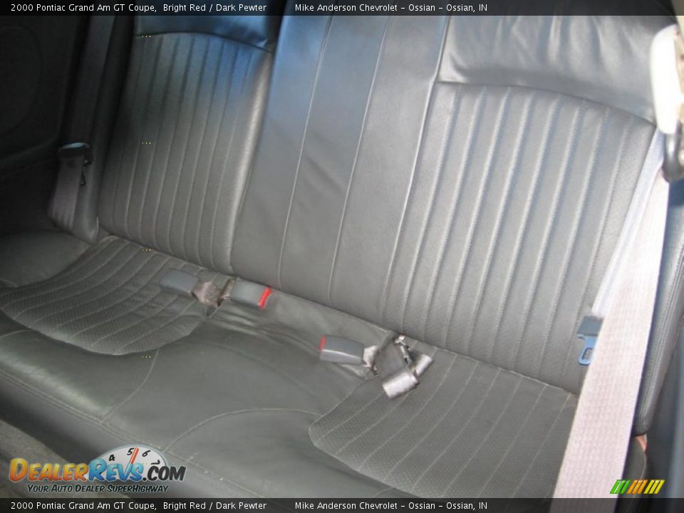 Rear Seat of 2000 Pontiac Grand Am GT Coupe Photo #12