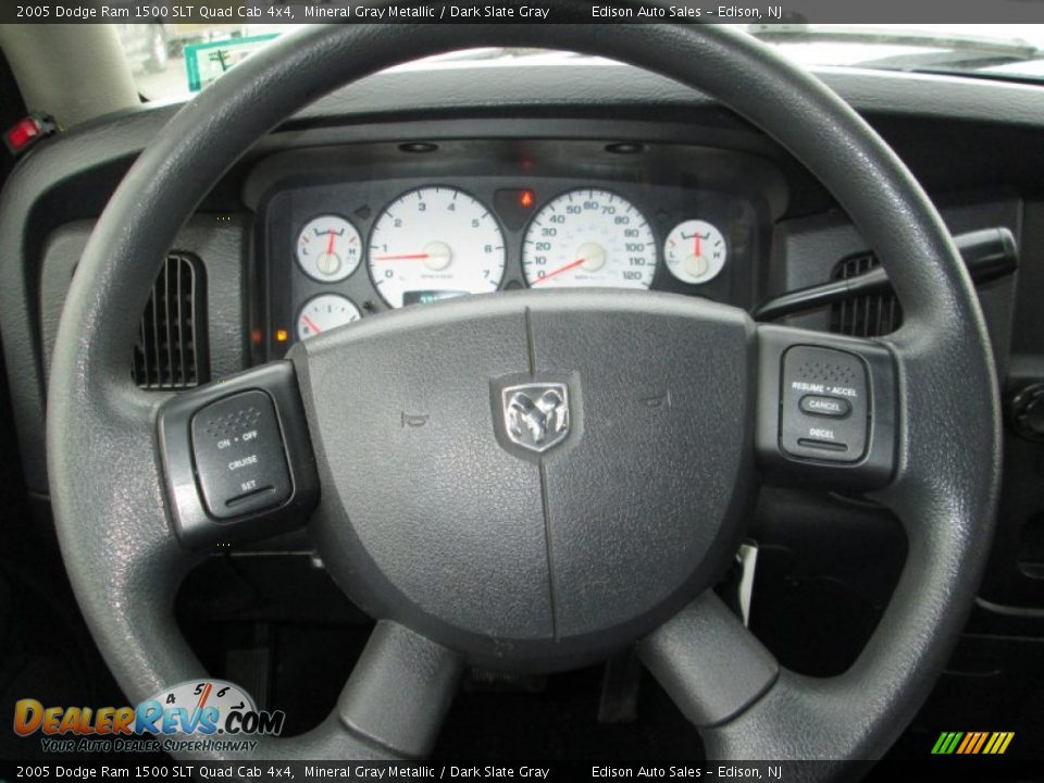 2005 Dodge Ram 1500 SLT Quad Cab 4x4 Mineral Gray Metallic / Dark Slate Gray Photo #20