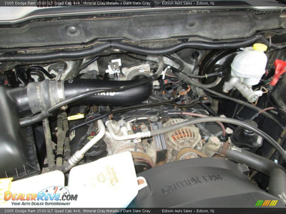 2005 Dodge Ram 1500 SLT Quad Cab 4x4 Mineral Gray Metallic / Dark Slate Gray Photo #24