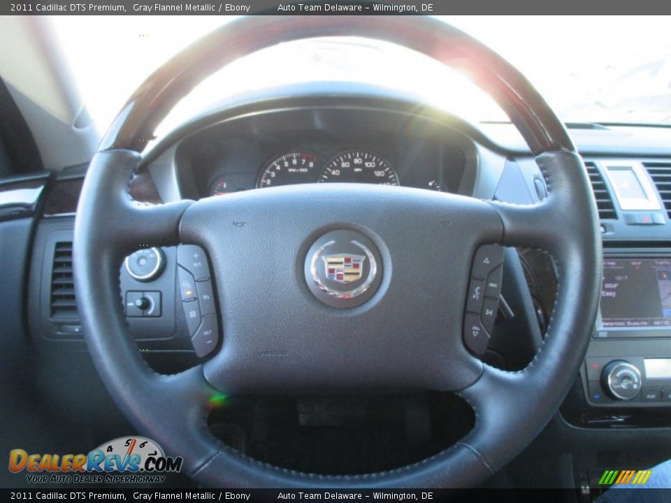 2011 Cadillac DTS Premium Gray Flannel Metallic / Ebony Photo #12