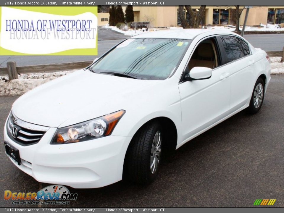 2012 Honda Accord LX Sedan Taffeta White / Ivory Photo #1