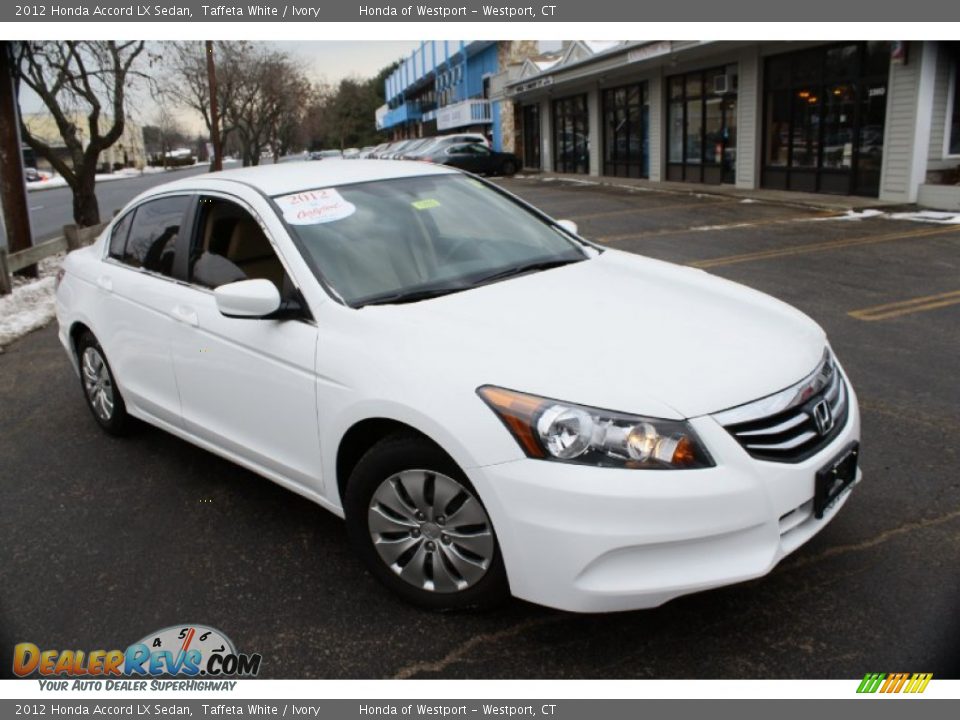 2012 Honda Accord LX Sedan Taffeta White / Ivory Photo #3