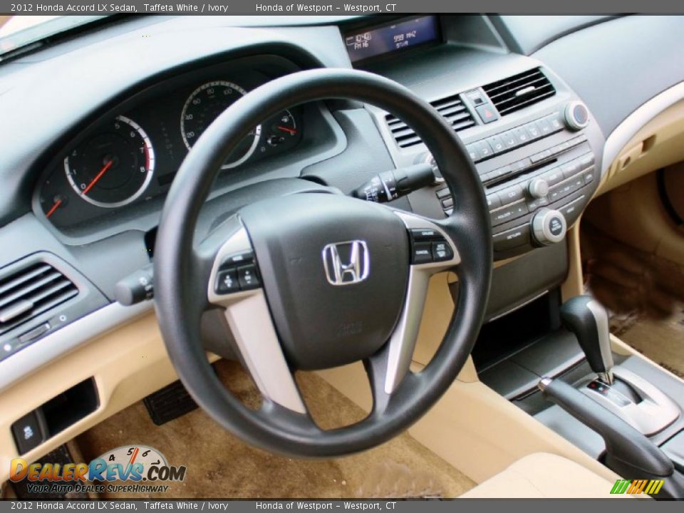 2012 Honda Accord LX Sedan Taffeta White / Ivory Photo #5