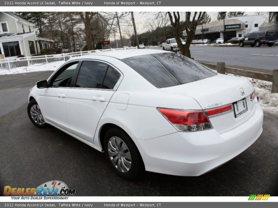 2012 Honda Accord LX Sedan Taffeta White / Ivory Photo #6