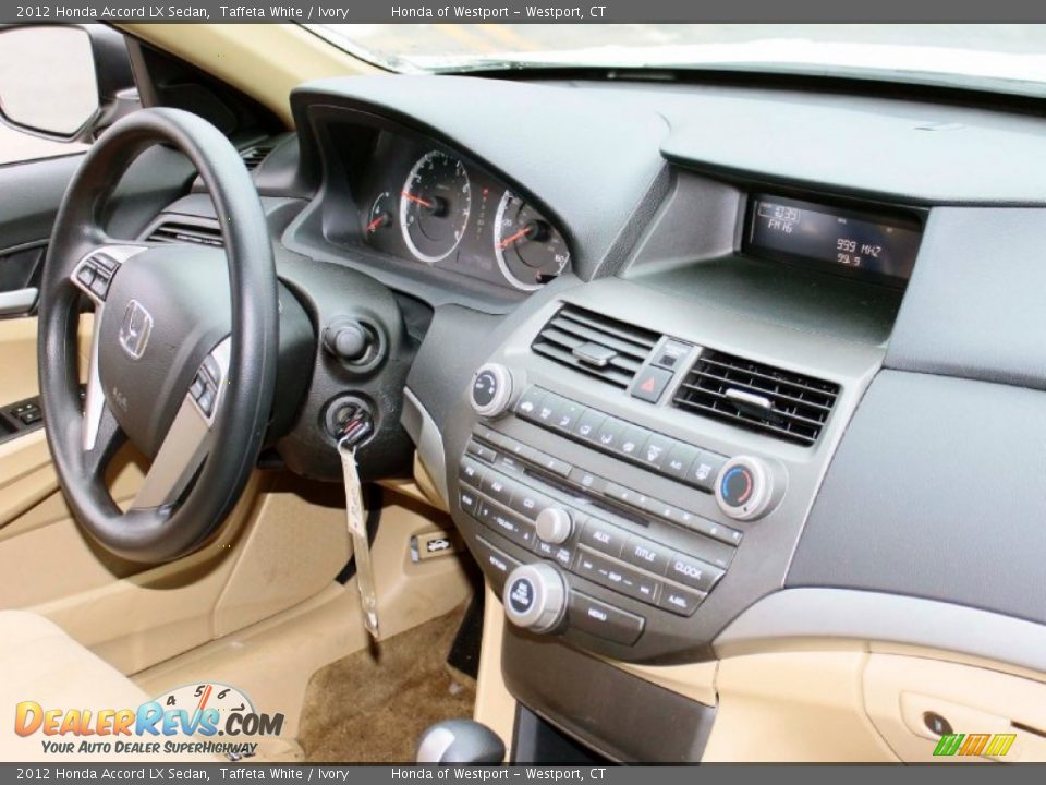 2012 Honda Accord LX Sedan Taffeta White / Ivory Photo #14