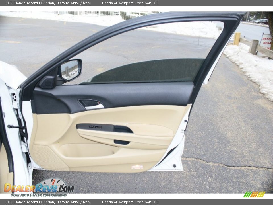 2012 Honda Accord LX Sedan Taffeta White / Ivory Photo #20