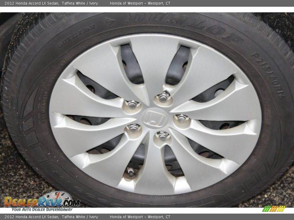 2012 Honda Accord LX Sedan Taffeta White / Ivory Photo #23