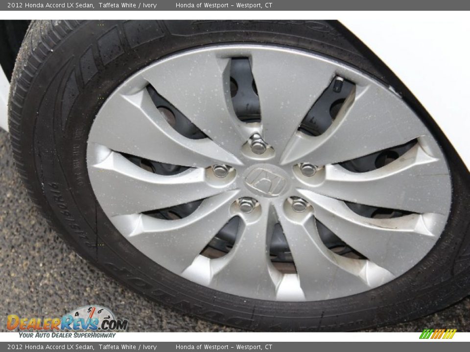 2012 Honda Accord LX Sedan Taffeta White / Ivory Photo #24