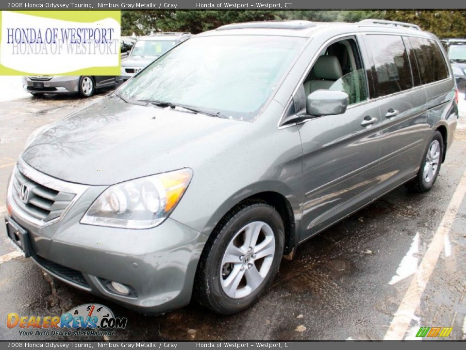 2008 Honda Odyssey Touring Nimbus Gray Metallic / Gray Photo #1