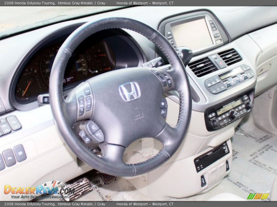 2008 Honda Odyssey Touring Nimbus Gray Metallic / Gray Photo #5