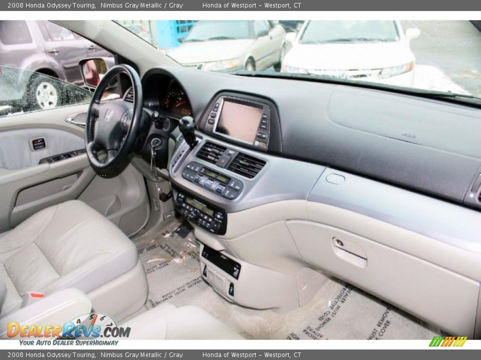 2008 Honda Odyssey Touring Nimbus Gray Metallic / Gray Photo #9