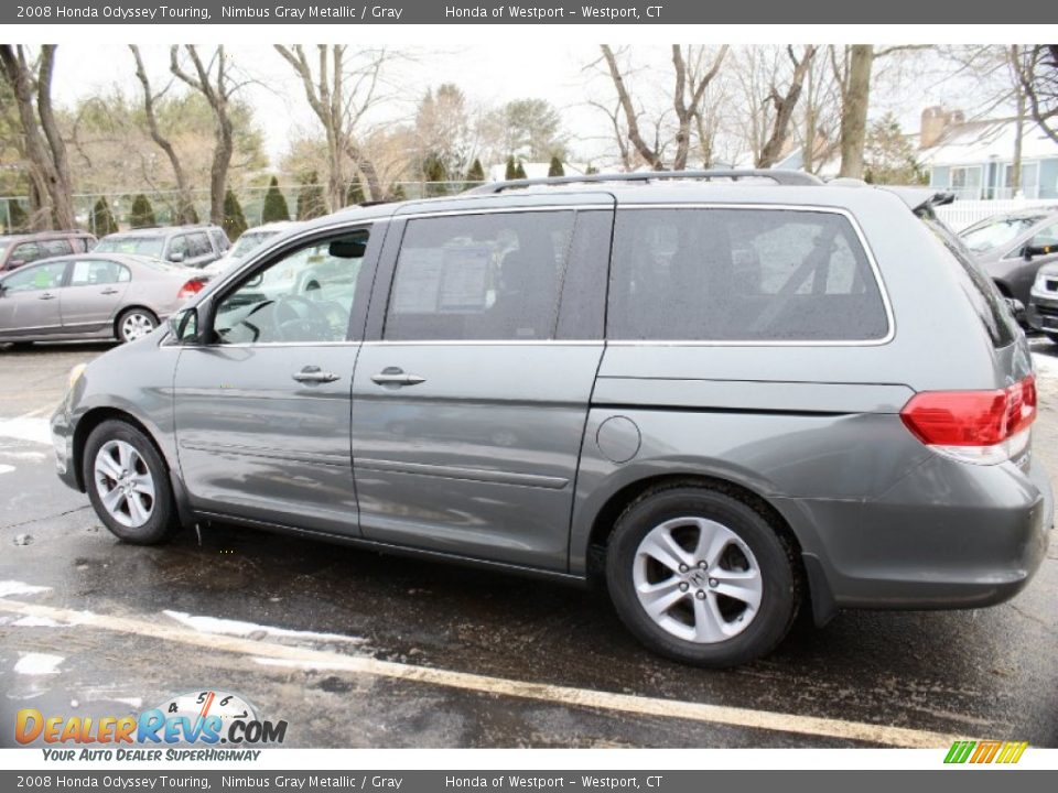 2008 Honda Odyssey Touring Nimbus Gray Metallic / Gray Photo #11