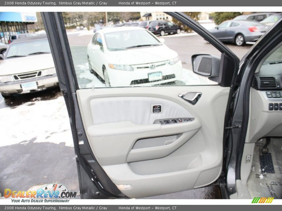 2008 Honda Odyssey Touring Nimbus Gray Metallic / Gray Photo #19