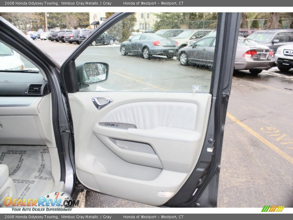 2008 Honda Odyssey Touring Nimbus Gray Metallic / Gray Photo #20