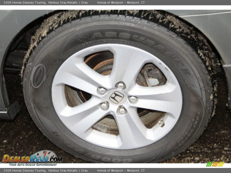 2008 Honda Odyssey Touring Nimbus Gray Metallic / Gray Photo #21