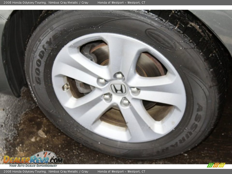 2008 Honda Odyssey Touring Nimbus Gray Metallic / Gray Photo #22