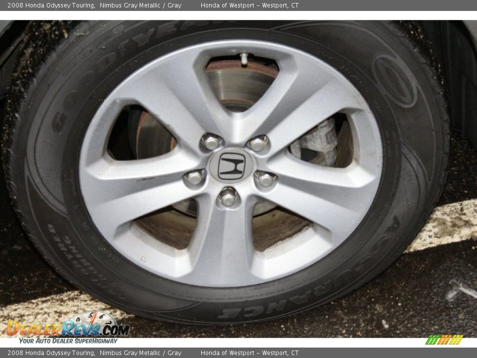 2008 Honda Odyssey Touring Nimbus Gray Metallic / Gray Photo #24