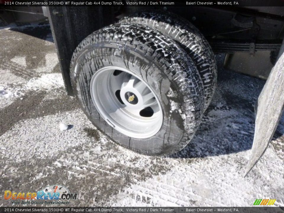 2014 Chevrolet Silverado 3500HD WT Regular Cab 4x4 Dump Truck Victory Red / Dark Titanium Photo #9