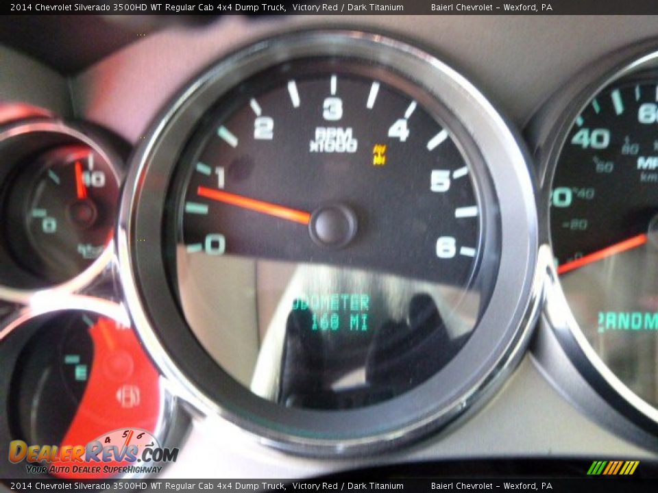 2014 Chevrolet Silverado 3500HD WT Regular Cab 4x4 Dump Truck Victory Red / Dark Titanium Photo #19