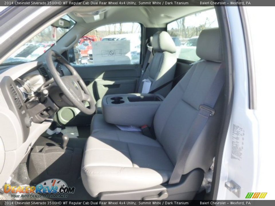 2014 Chevrolet Silverado 3500HD WT Regular Cab Dual Rear Wheel 4x4 Utility Summit White / Dark Titanium Photo #12