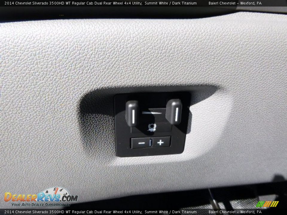2014 Chevrolet Silverado 3500HD WT Regular Cab Dual Rear Wheel 4x4 Utility Summit White / Dark Titanium Photo #15