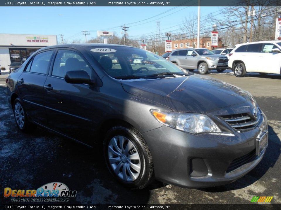 2013 Toyota Corolla LE Magnetic Gray Metallic / Ash Photo #3