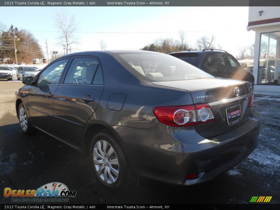 2013 Toyota Corolla LE Magnetic Gray Metallic / Ash Photo #6