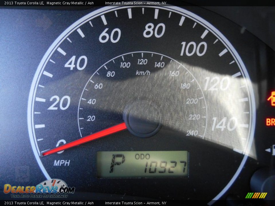 2013 Toyota Corolla LE Magnetic Gray Metallic / Ash Photo #13