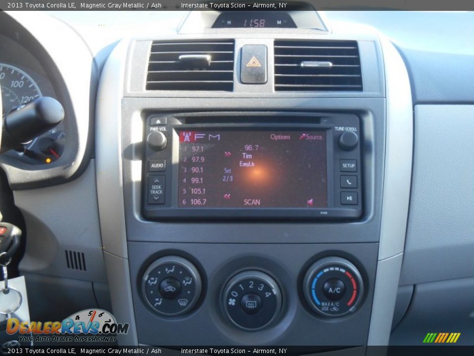2013 Toyota Corolla LE Magnetic Gray Metallic / Ash Photo #14