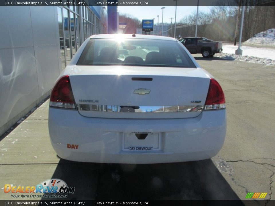2010 Chevrolet Impala LS Summit White / Gray Photo #5