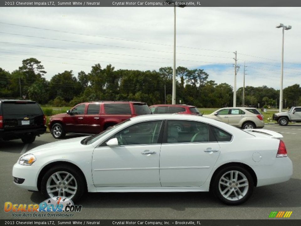 2013 Chevrolet Impala LTZ Summit White / Neutral Photo #2