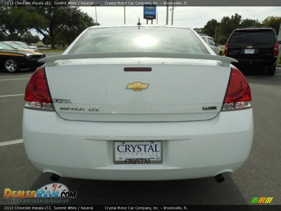 2013 Chevrolet Impala LTZ Summit White / Neutral Photo #7