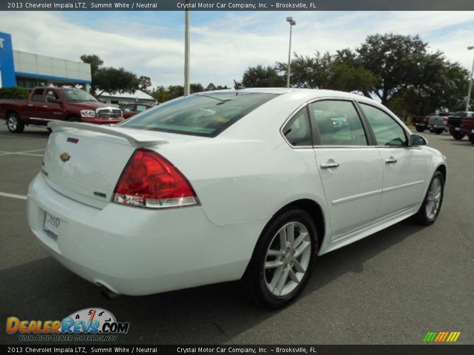 2013 Chevrolet Impala LTZ Summit White / Neutral Photo #8