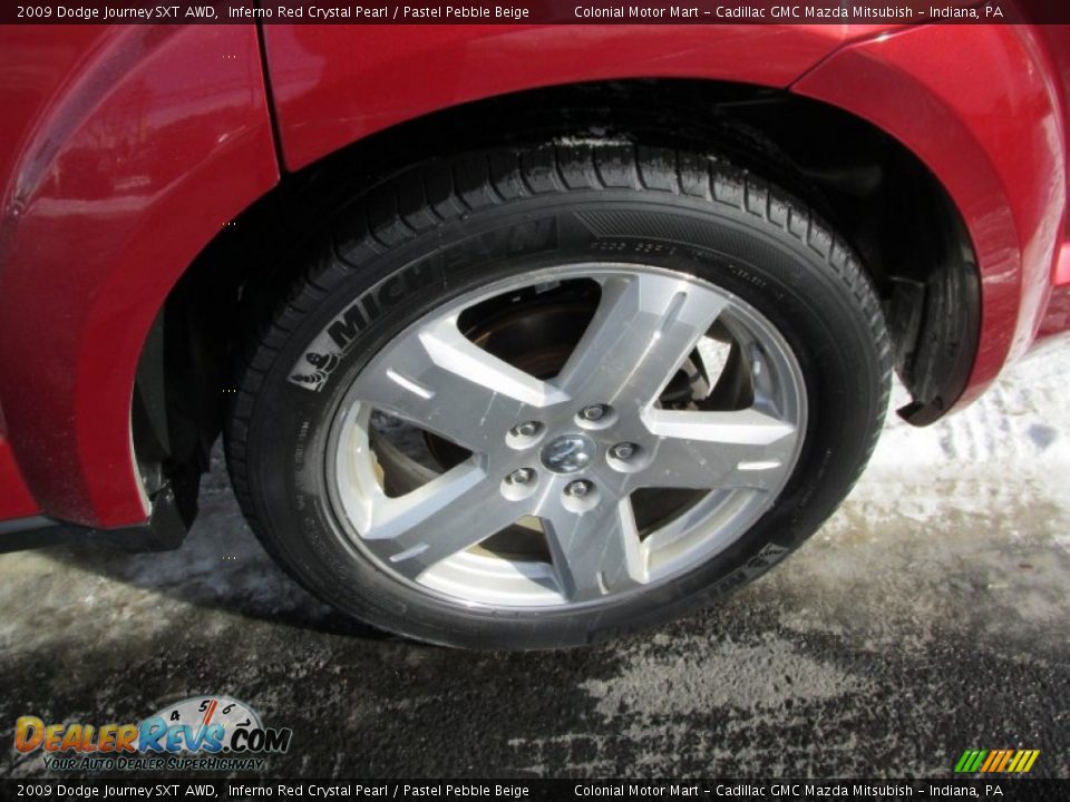 2009 Dodge Journey SXT AWD Inferno Red Crystal Pearl / Pastel Pebble Beige Photo #3