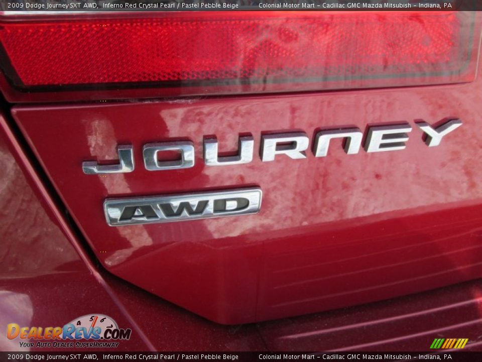 2009 Dodge Journey SXT AWD Inferno Red Crystal Pearl / Pastel Pebble Beige Photo #5