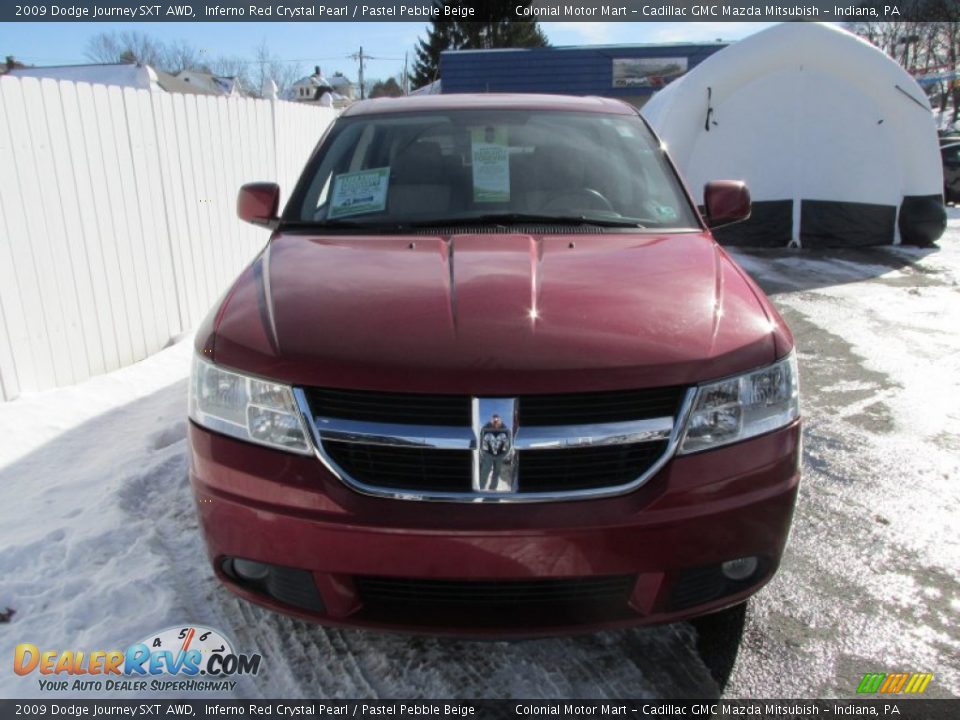 2009 Dodge Journey SXT AWD Inferno Red Crystal Pearl / Pastel Pebble Beige Photo #9