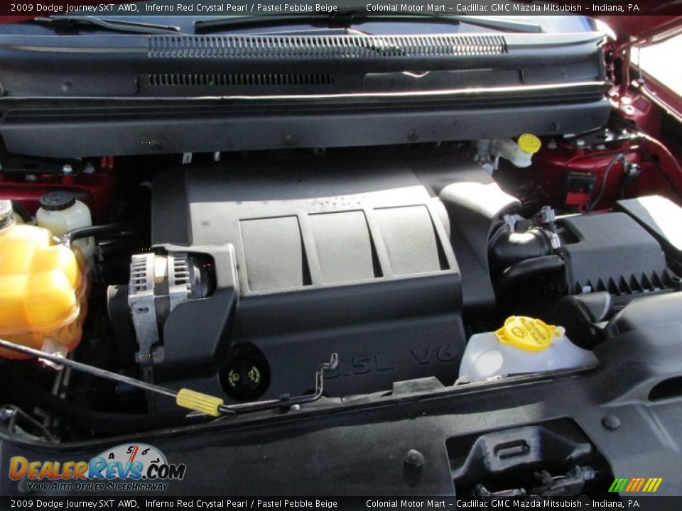 2009 Dodge Journey SXT AWD Inferno Red Crystal Pearl / Pastel Pebble Beige Photo #10