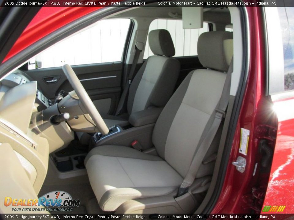 2009 Dodge Journey SXT AWD Inferno Red Crystal Pearl / Pastel Pebble Beige Photo #12