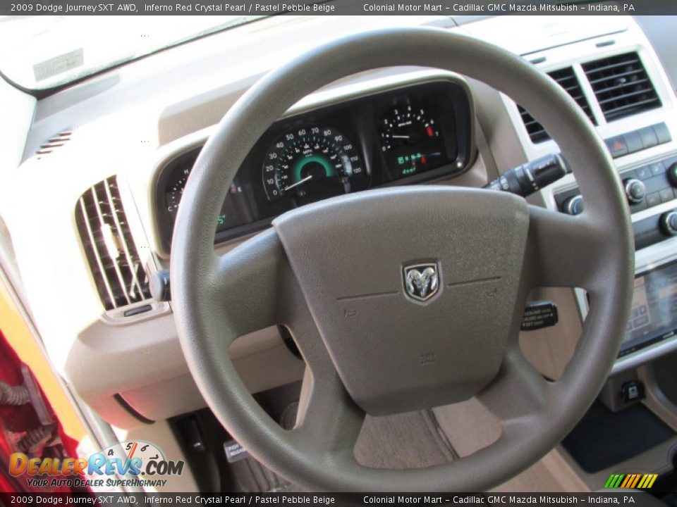 2009 Dodge Journey SXT AWD Inferno Red Crystal Pearl / Pastel Pebble Beige Photo #16