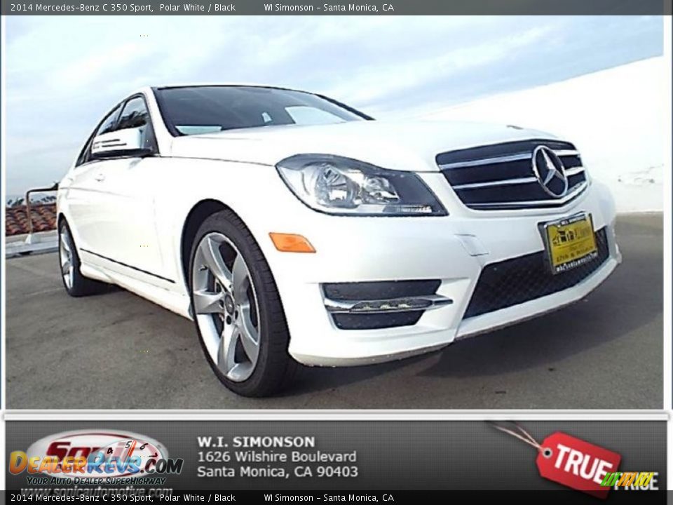 2014 Mercedes-Benz C 350 Sport Polar White / Black Photo #1